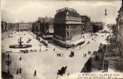 CPA Bordeaux Les Allees de Tourny et le cours du XXX juillet