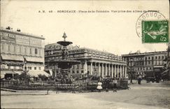 CPA Bordeaux Place de la Comedie Vue Prise des allees de Tourny