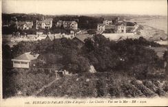 VINTAGE POSTCARD Office St Palate country cottages Seen on the sea