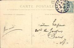 VINTAGE POSTCARD Village of L Bleaches on grass Algerian Villa