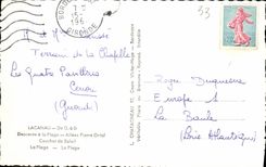 MODERN CARD To remember of Lacanau Gone Pierre Ortal the beach