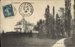 VINTAGE POSTCARD Bazadais Castle D Arbieu