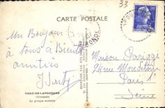 MODERN CARD Tizac de Lapouyade the school complex