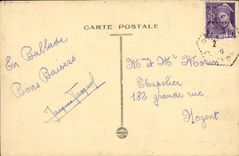 VINTAGE POSTCARD Cape Tag the Vapor Mail of the Cape and the Belissaire unloading dock