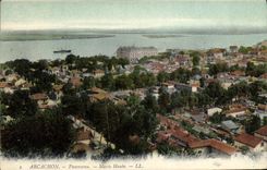 CPA Arcachon Panorama Maree Haute