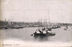 CPA Bordeaux La rade Bateaux