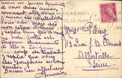 CPA Arcachon Cote d Argent Route du Moulleau a travers le parc des Abatilles