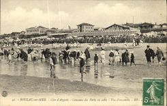 VINTAGE POSTCARD Soula on Mer Dimensions D Argent Contest of the sand forts Vue D together