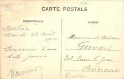 VINTAGE POSTCARD Soula on Mer Dimensions D Argent Contest of the sand forts Vue D together