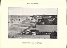 CPA Arcachon Panorama de la Plage