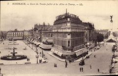 CPA Bordeaux Cours du Trente Juillet et les Allees de Tourny