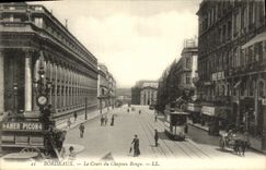 CPA Bordeaux Le Cours du Chapeau Rouge Tramway