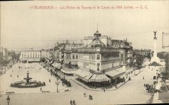 CPA Bordeaux Les Alles de Tourny et le cours du XXX Juillet Gobineau