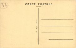 VINTAGE POSTCARD Monfort of Gers L Church and Bell tower of XlV E century