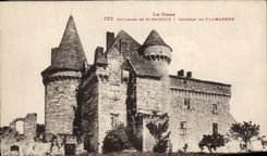 VINTAGE POSTCARD Surroundings of Miradoux Castle of Flamarens