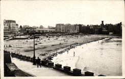 CPA Dinard Promenade des allies et la plage 