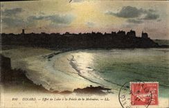 CPA Dinard Effet de Lune a la Pointe de la Malouine