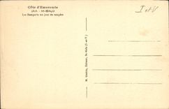 VINTAGE POSTCARD Dimension D Emerald St Malo Walls one day of storm