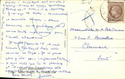 VINTAGE POSTCARD Dimension D Emerald Malo Saint Main street