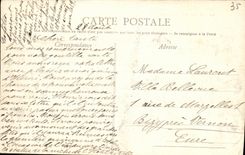 Camino de Guipry de la POSTAL de la VENDIMIA de los ninos portuarios