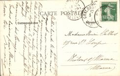 POSTAL Plechatel Lochac de la VENDIMIA el tren del montaje D Uzel