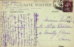 Bordes de la POSTAL de la VENDIMIA de rancio el vizconde Under Wood