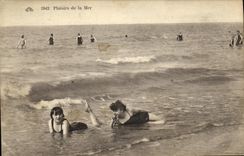 Placeres de la POSTAL de la VENDIMIA de las mujeres del mar