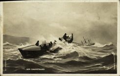 CPA Nos Sauveteurs Bateau 