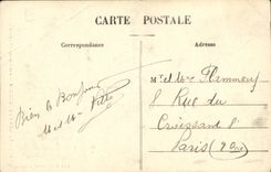 Traje grande de Fougeray de la POSTAL de la VENDIMIA del traje del folklore del pais