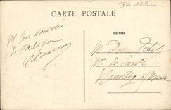 POSTAL Laille de la VENDIMIA el puente y el camino que llevan a la ciudad