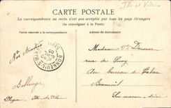 POSTAL Plerguer de la VENDIMIA el castillo de Mesnil