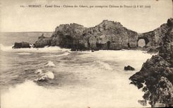 Castillo del estruendo de la casa de senorio de Morgat de la POSTAL de la VENDIMIA del Giants