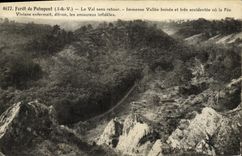 VINTAGE POSTCARD Drill of Paimpont the Valley without return