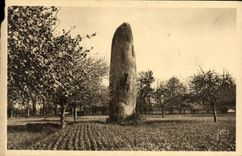 VINTAGE POSTCARD Brittany Environs of Fraud Pierre of the field Pare Menhir