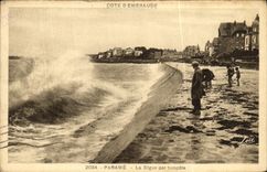CPA Parame La Digue par tempete