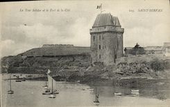 CPA SAint Servan La Tour Solidor et le fort de la cite