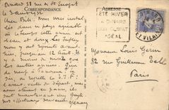 CPA Dinard la pointe de Malouine et la piscine Automobile 