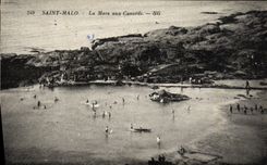 VINTAGE POSTCARD Holy Malo the duck pond