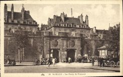 VINTAGE POSTCARD Holy Malo the door St Vincent