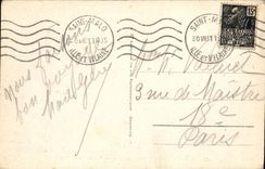 VINTAGE POSTCARD Holy Malo the city and walls seen of the large Bey