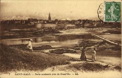 VINTAGE POSTCARD Holy Malo Western part taken of the Large Bey