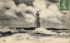 VINTAGE POSTCARD Holy Malo the Tower of the Garden