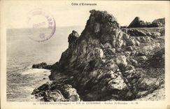 VINTAGE POSTCARD Holy Malo Island of Cezembre Rock St Brendan
