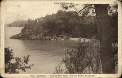 VINTAGE POSTCARD Cancale Handle of Pican Port With far Rock from Cancale
