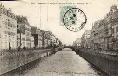 CPA Rennes Les Quais Duguay Trouin et Lamennais