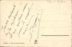 CPA Rennes L Eglise et la Place St Germain