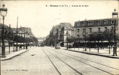 CPA Rennes Avenue de la Gare