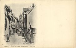 CPA Rennes L Eglise la Rue Ste Melaine