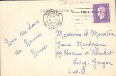 CPA Rennes Avenue Janvier vue du Square du Palais Saint Georges