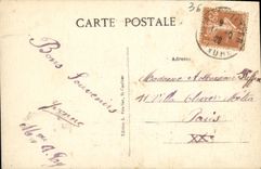 CPA St Gaultier Perspective sur la Creuse vue du Pont